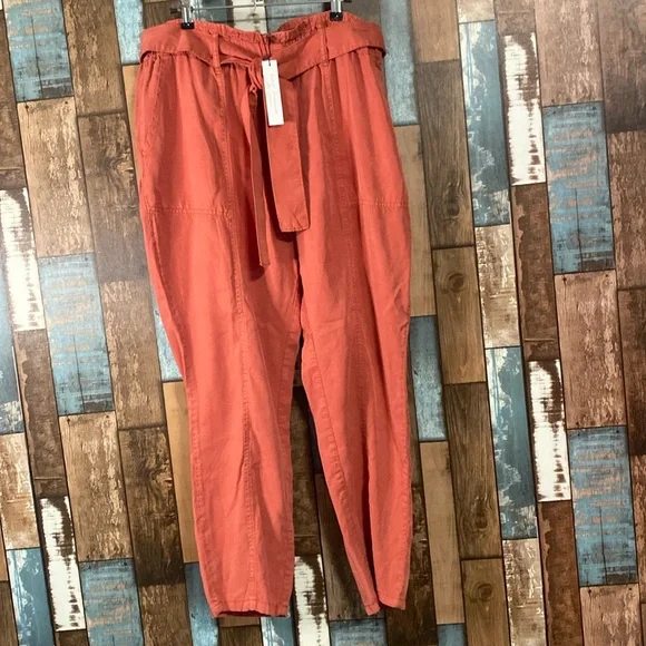 Social standard melody drapery tencel fabric belted pants - Picture 1 of 13